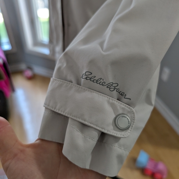 Eddie Bauer Women's Off-White Hooded Weatherproof Trench XS - Picture 10 of 16